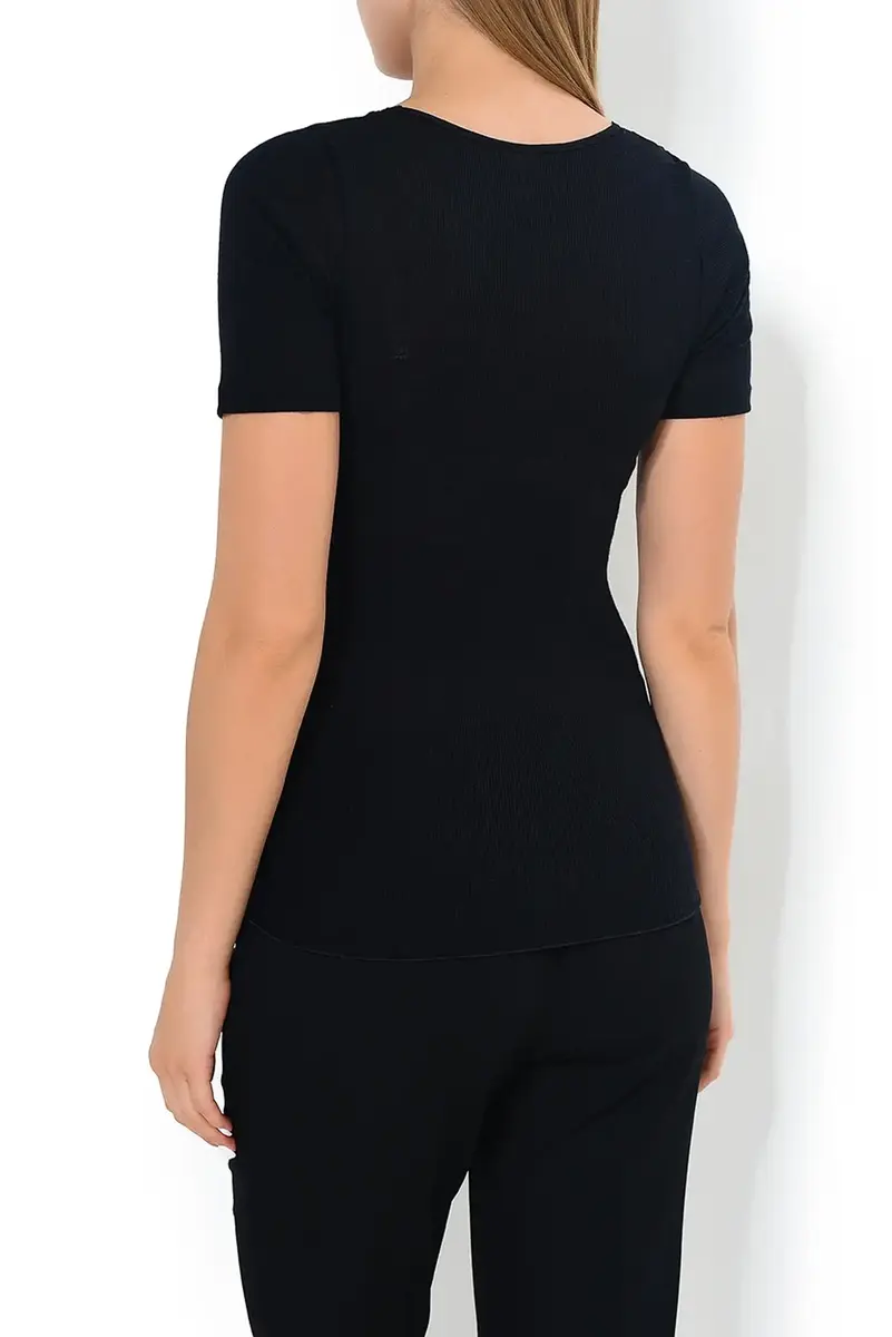 Nina von C dames wollen T-shirt met kant - Merino wollen thermo ondergoed korte mouw