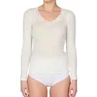 Nina von C dames wollen shirt lange mouw V-hals Nina von C dames wollen shirt lange mouw V-hals