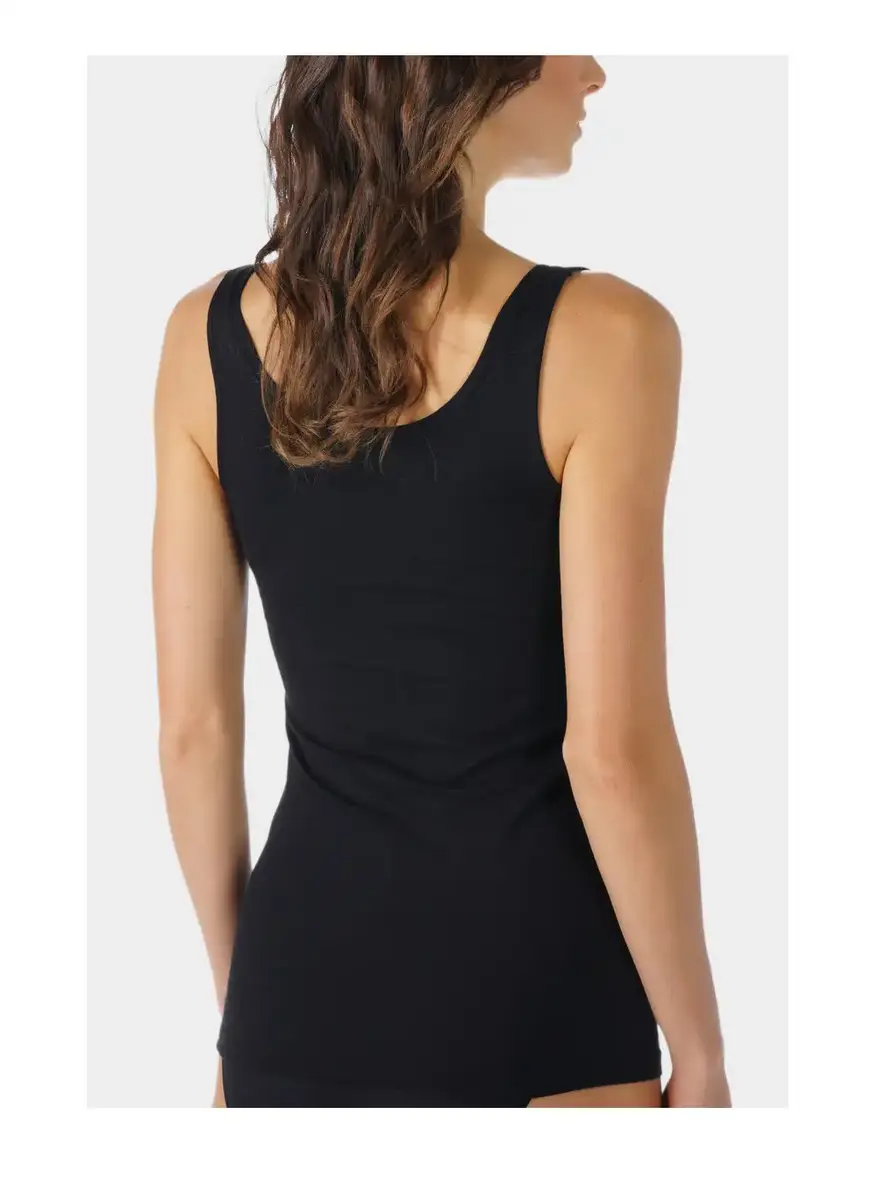 Mey Organic dames brede band hemd - Naadloos Biologisch katoenen dames onderhemd - Duurzaam