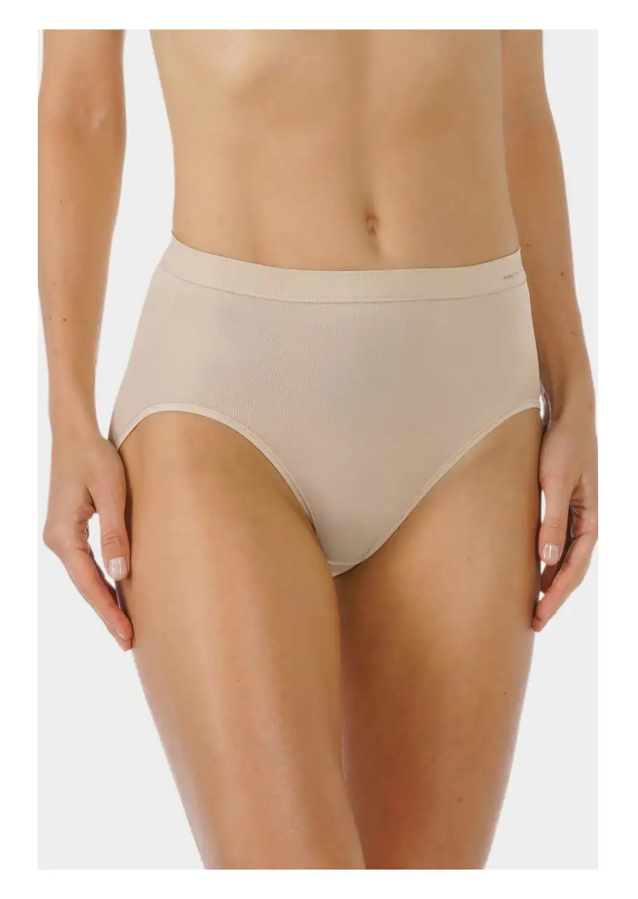 Mey Emotion - dames taille slip viscose - Comfortabele hoge dames onderbroek - Katoenen kruisje