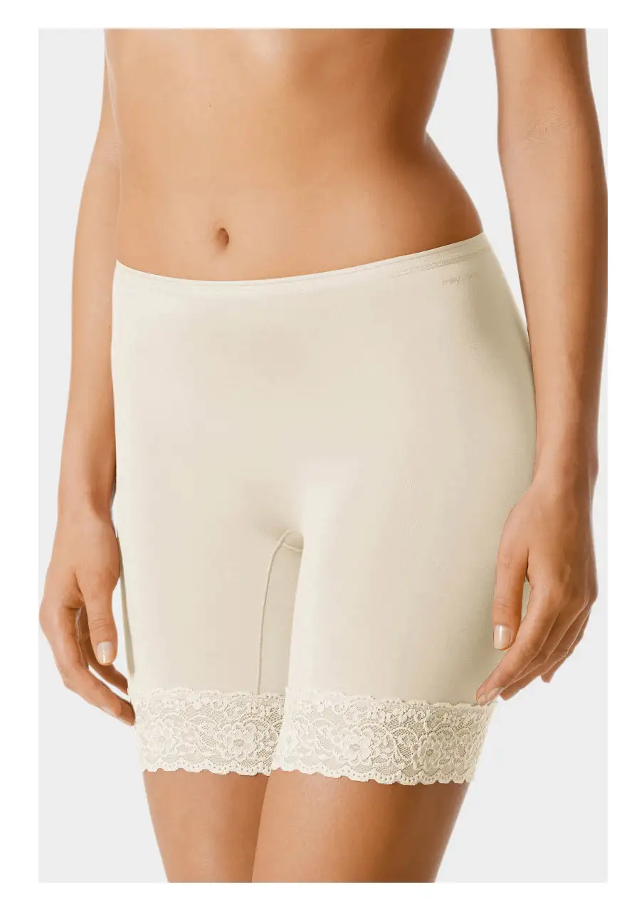 Mey dames boxershort lange pijpjes Lights Basics - Kanten onderbroek lange pijpjes - Broekje voor onder jurk