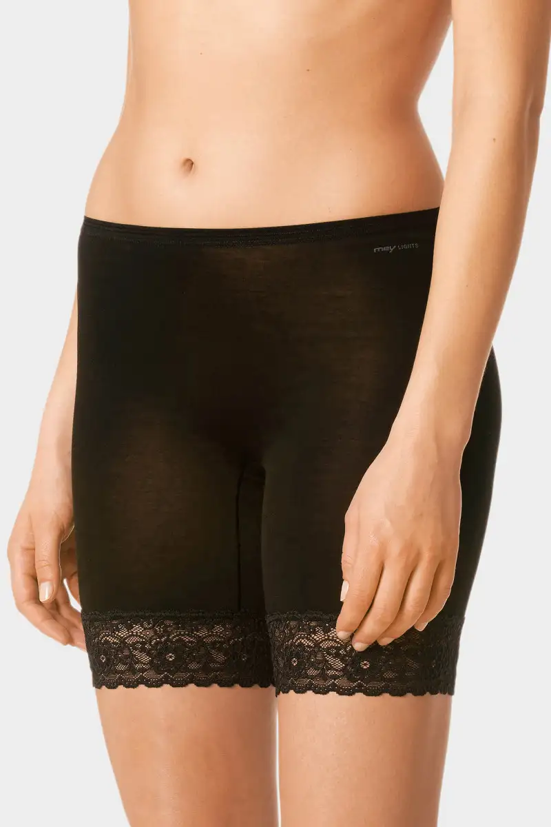 Mey dames boxershort lange pijpjes Lights Basics - Kanten onderbroek lange pijpjes - Broekje voor onder jurk
