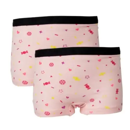 Funderwear 2-pack meisjes boxershorts candy - Kinder ondergoed