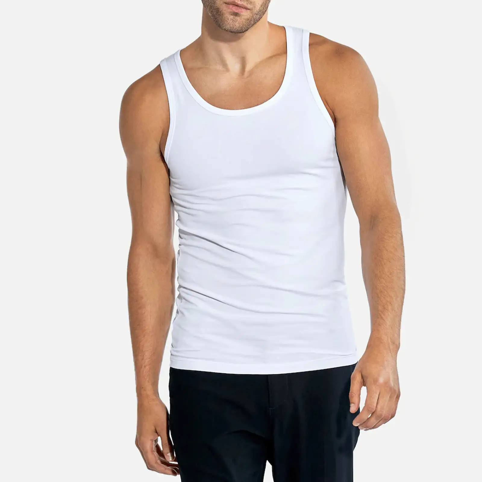 Gianvaglia heren hemd- 100% katoenen heren singlet / onderhemd