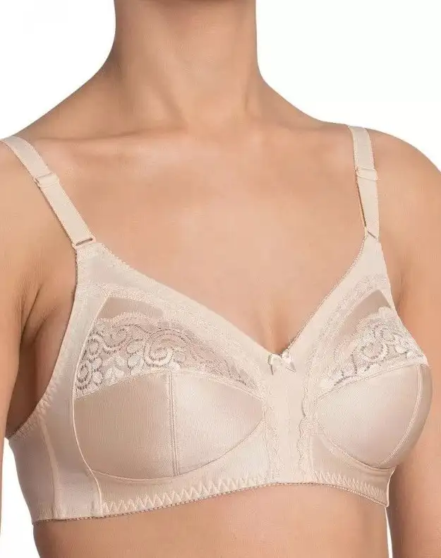 TRIUMPH BH Claudette 104 N - Kanten Bh zonder beugels - Klassieke senioren bh - Stevige ondersteuning
