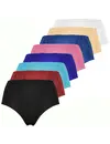 Fine Woman 9-pak dames slip kant  - 9039 - Goedkope Multipack onderbroeken - Elastisch katoen