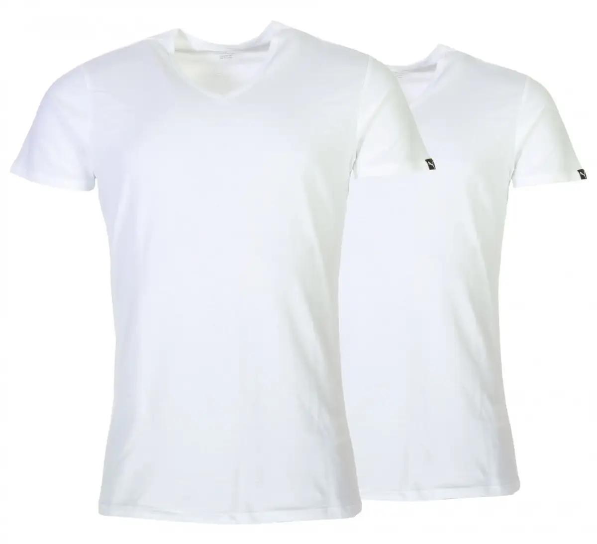 Puma 2-pack heren basic ondershirts - V-hals - Slim Fit heren T-shirt katoen Puma 2-pack heren basic ondershirts - V-hals - Slim Fit heren T-shirt katoen