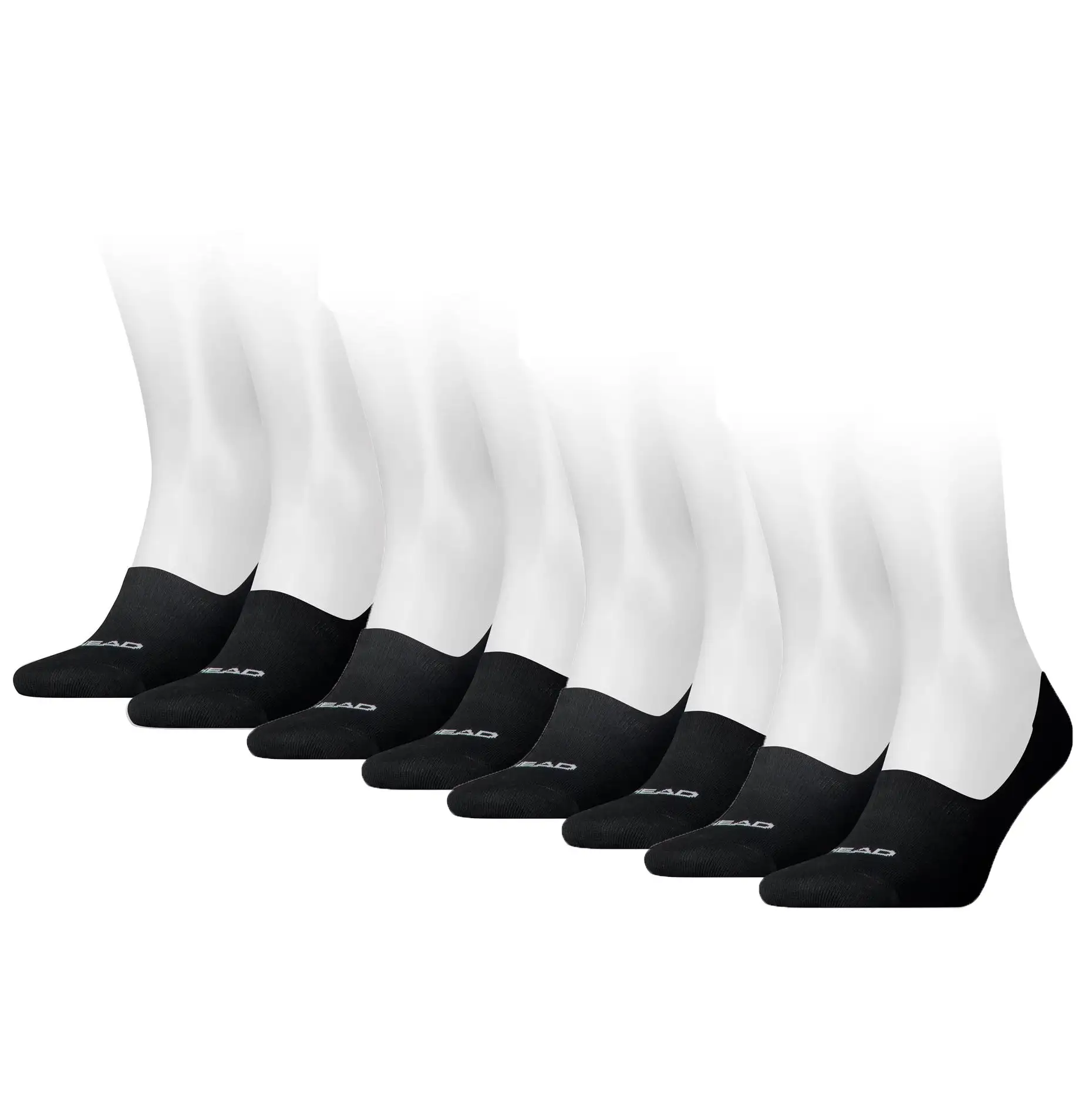 Head 8-paar footie sokken - Invisible - Lage sneaker sokken - Katoenen kousenvoetjes