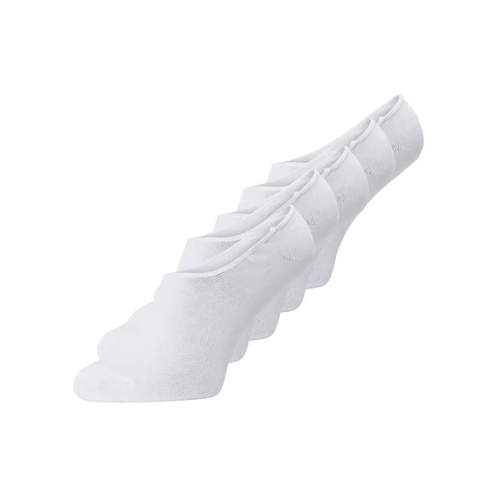 Jack & Jones 5-paar invisible Footies katoen - Lage sneakersokken - Kousenvoetjes