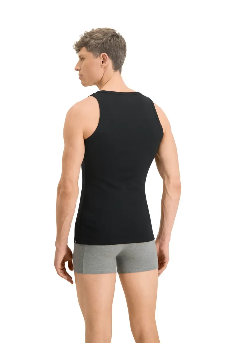 Puma 2-Pack heren hemden - Basic Tanktop - Katoenen onderhemd slim fit - Ronde hals - Zonder mouwen Puma 2-Pack heren hemden - Basic Tanktop - Katoenen onderhemd slim fit - Ronde hals - Zonder mouwen