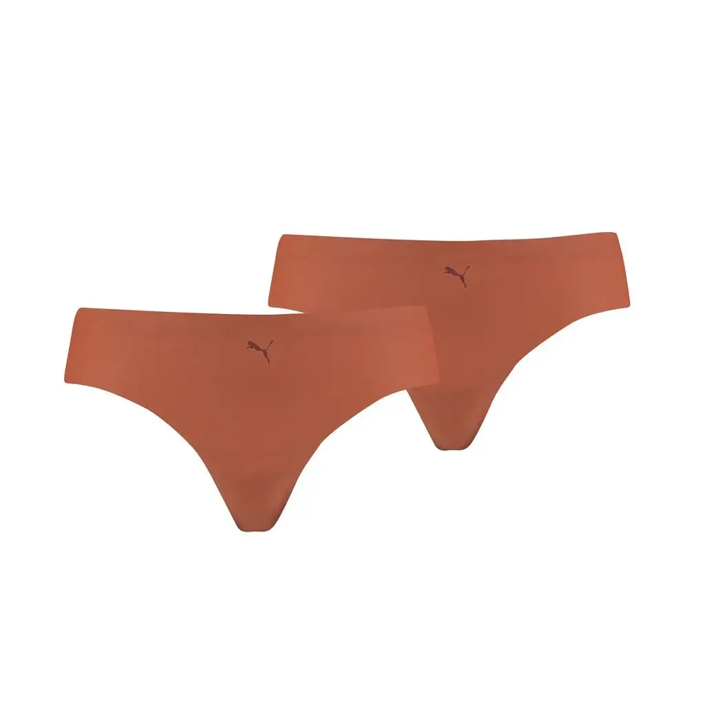 Puma 2-pack naadloze dames strings - Invisible - Seamless dames onderbroek microfiber