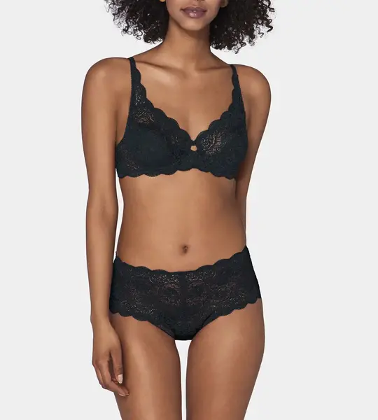 Triumph beugel BH Amourette 300 W - Kanten bh met transparante cups - Doorschijnend - Doorzichtige bh