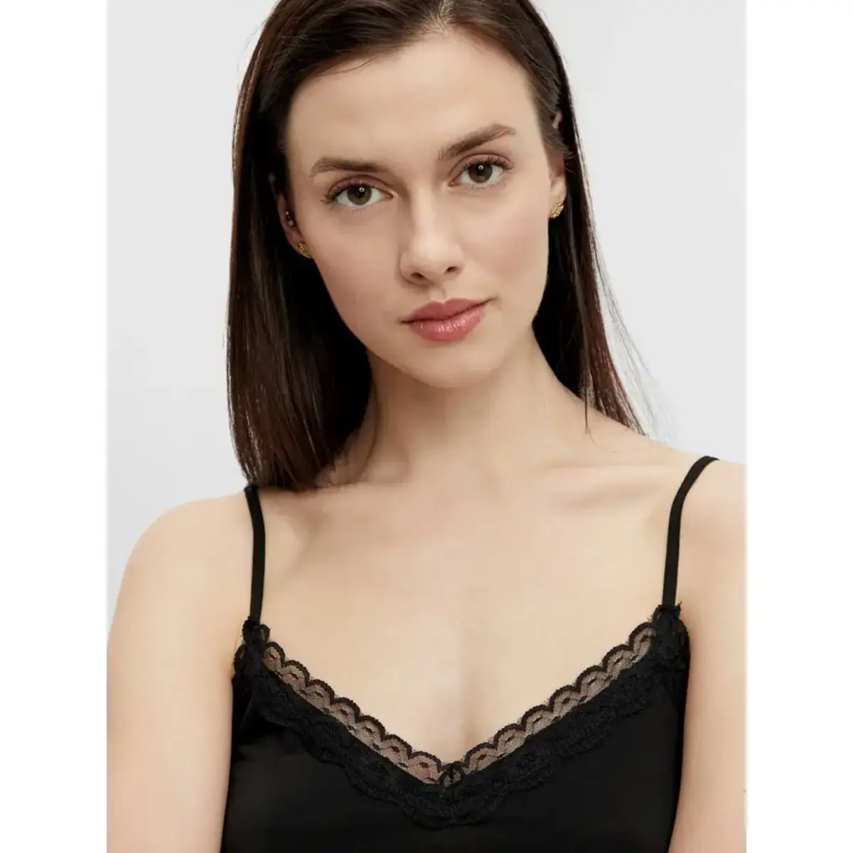 Pieces dames hemd kant - Lace singlet kate - Kanten dames onderhemd - Microfiber singlet Pieces dames hemd kant - Lace singlet kate - Kanten dames onderhemd - Microfiber singlet