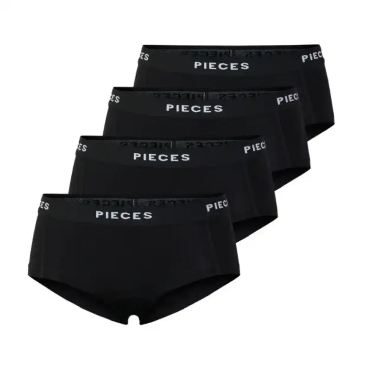 Pieces 4-Pack Dames shorts - Solid - Katoenen dames onderbroek - Multipack - Voordeelverpakking Pieces 4-Pack Dames shorts - Solid - Katoenen dames onderbroek - Multipack - Voordeelverpakking