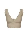 Pieces Bralette kant - Lace Bra Top - Zwarte dames kanten bh top -