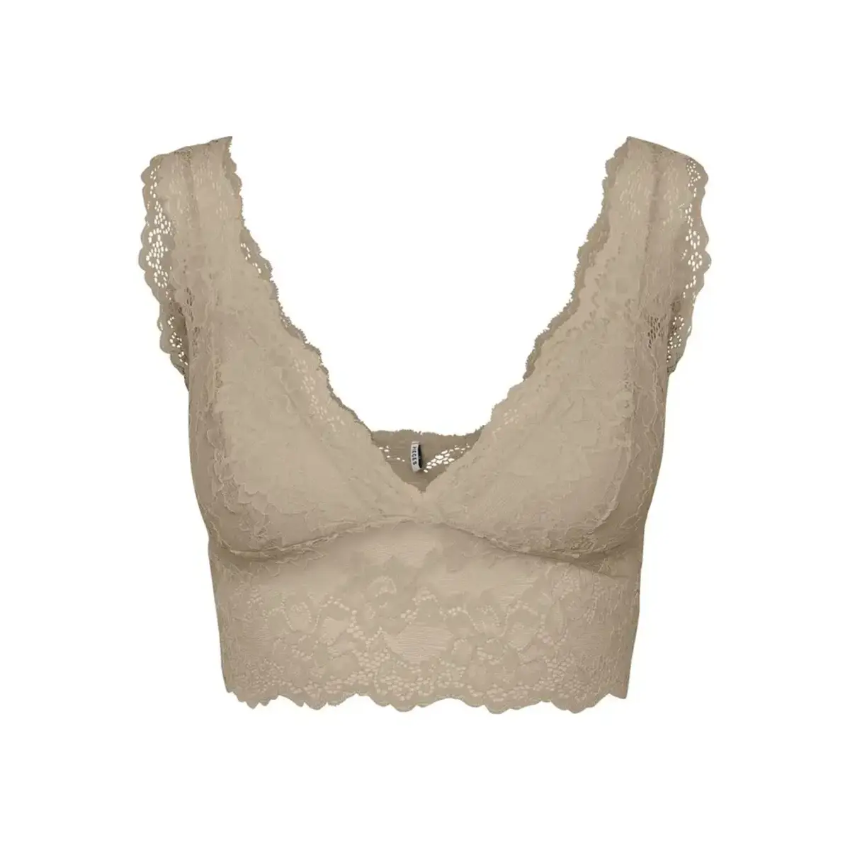 Pieces Bralette kant - Lace Bra Top - Zwarte dames kanten bh top - Pieces Bralette kant - Lace Bra Top - Zwarte dames kanten bh top -