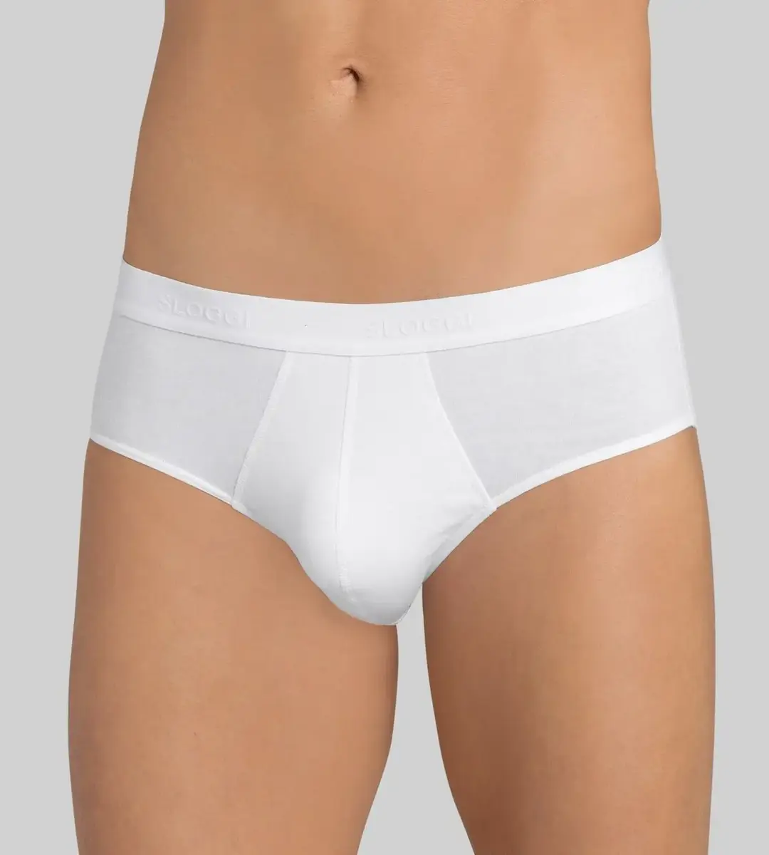 Sloggi 2-pak heren 24/7 midi slips - Heup slips elastisch katoen - Heren ondergoed