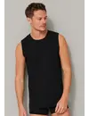 Schiesser 2-Pack mouwloos shirt  - 95/5  - Biologisch katoen - Witte mouwloze shirts zonder mouwen met ronde hals