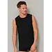 Schiesser 2-Pack mouwloos shirt  - 95/5  - Biologisch katoen - Witte mouwloze shirts zonder mouwen met ronde hals - Zwart