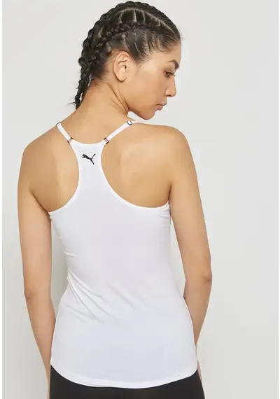 Puma dames hemd Racerback - Tank top - White & Grey Puma dames hemd Racerback - Tank top - White & Grey