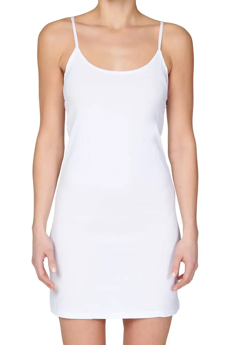 Gaubert Onderjurk - Spaghetti bandjes - Gladde onderjurk in zwart, huidskleur en wit Gaubert Onderjurk - Spaghetti bandjes - Gladde onderjurk in zwart, huidskleur en wit