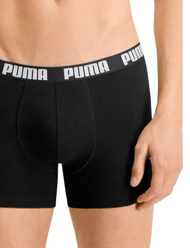 Puma 3-pak Heren Boxershort Everyday - Katoenen heren onderbroeken - Zwart - Grijs- Donkerblauw