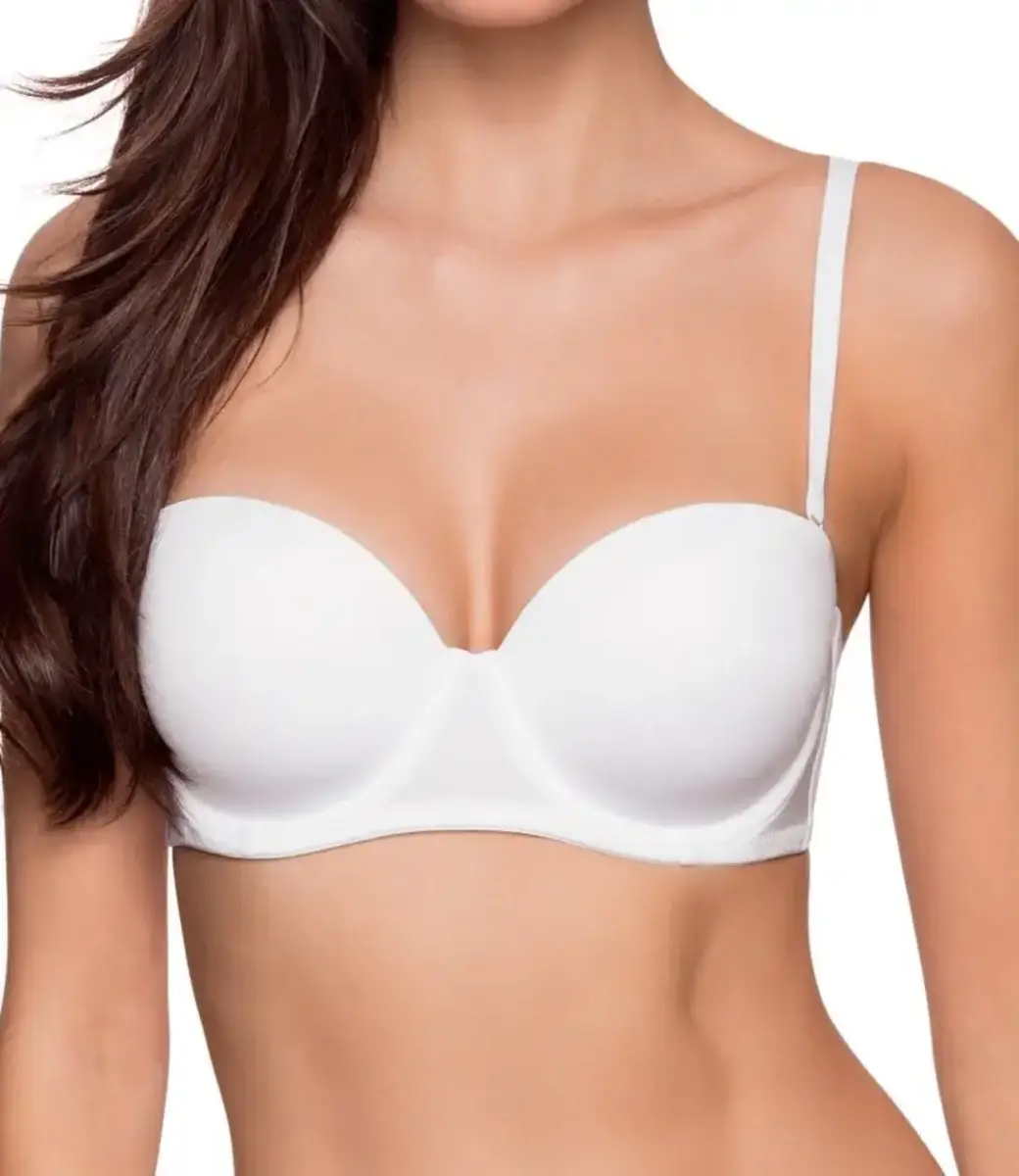 Dorina Balconette BH - Strapless - Michelle - Bh met verwijderbare bandjes - Wit - Zwart - Huidskleur Dorina Balconette BH - Strapless - Michelle - Bh met verwijderbare bandjes - Wit - Zwart - Huidskleur