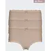 Nina von C 3-pack dames Taille slips - Kanten modal dames onderbroek - Katoenen kruisje - Huidskleur