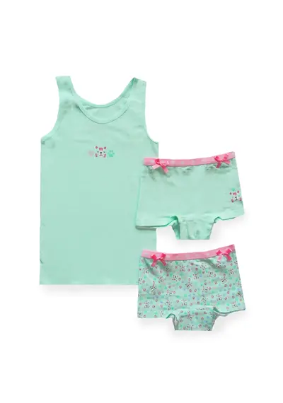 Funderwear meisjes setje Tiger - Onderbroek & Hemdje Funderwear meisjes setje Tiger - Onderbroek & Hemdje