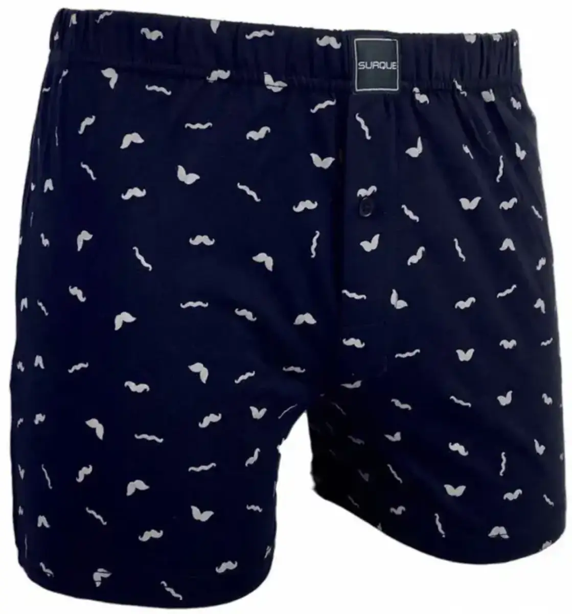 Suaque/Ginosanti heren boxershort wijd model Moustache - 100% katoenen losse boxershort Suaque/Ginosanti heren boxershort wijd model Moustache - 100% katoenen losse boxershort