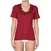Toker Dames Hemd kant, korte mouw 206/1 - 100% katoenen ondershirt met kant - T-shirt - Bordeaux