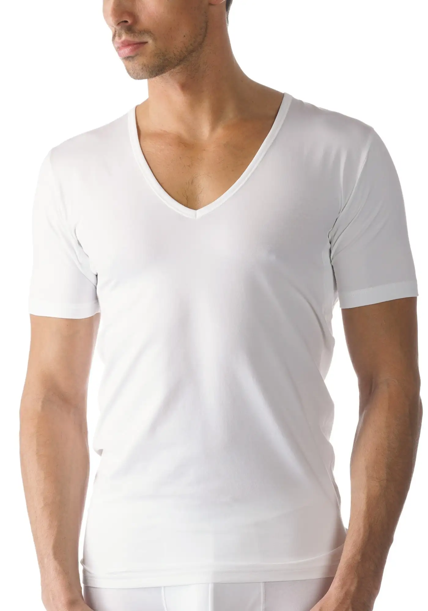 Mey heren Ondershirt - Dry Cotton - Business slim fit - T-shirt voor onder overhemd - Schijnt niet door - Diepe V-hals