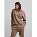 Pieces dames Hoodie - Loungewear Top - Jogging pak hoodie - Beige
