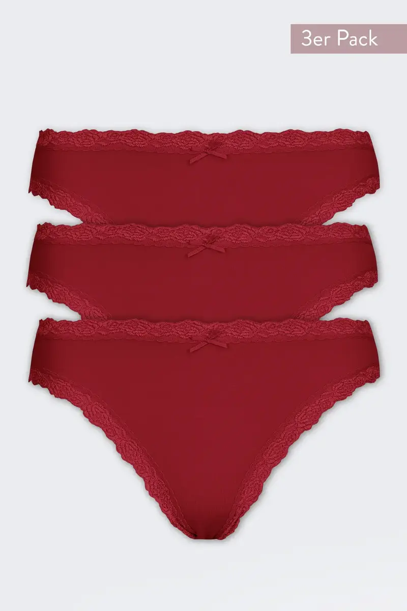 Nina von C 3-pack dames Jazzpant - Kant