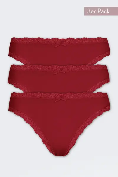 Nina von C 3-pack dames Jazzpant - Kant