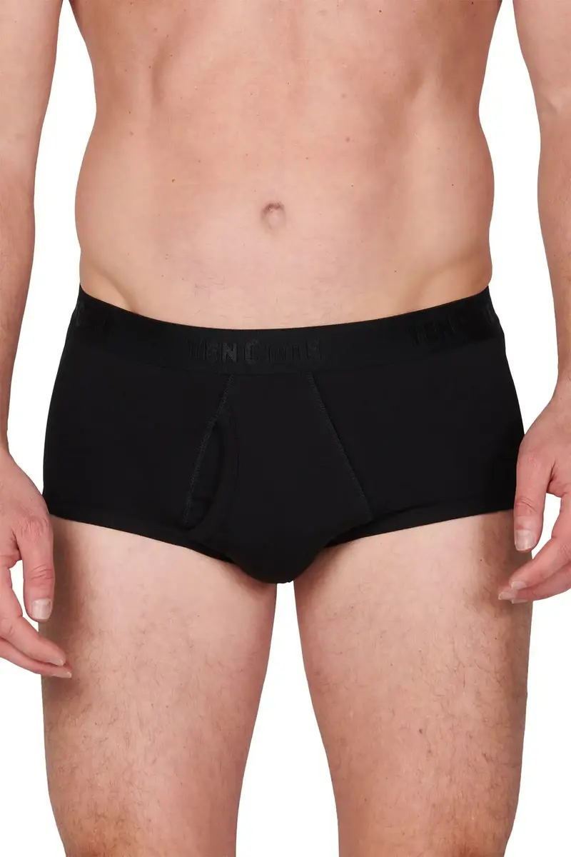 Ten Cate 2-Pack Classic slip heren met gulp - 32320 - Heren ondergoed met sluiting - Biologisch katoen