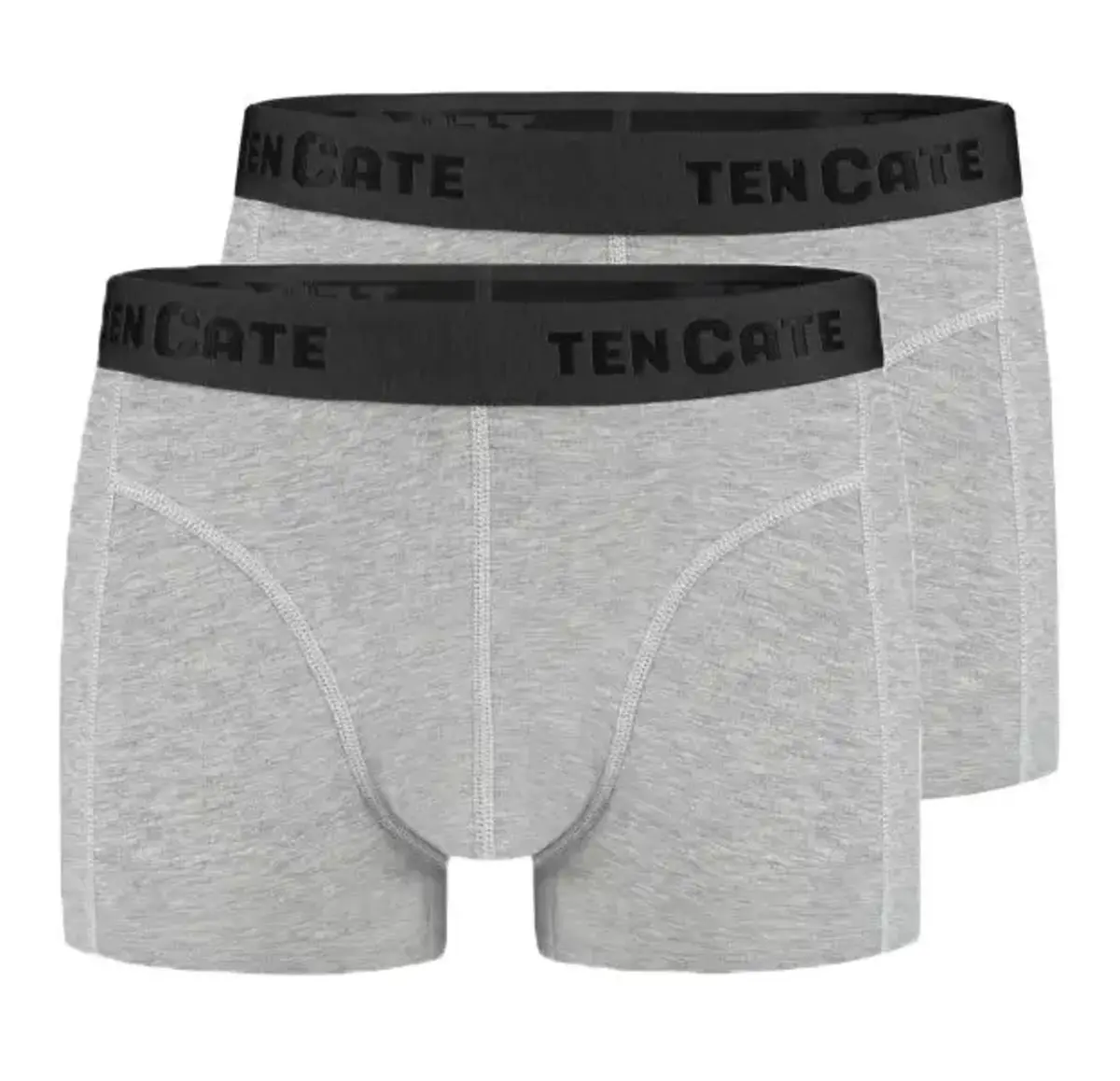 Ten Cate 2-Pack Basics Heren Shorty - 32321 - Comfortabele Heren boxershorts - Heren onderbroeken - Zwart, donkerblauw, grijs
