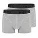 Ten Cate 2-Pack Basics Heren Shorty - 32321 - Comfortabele Heren boxershorts - Heren onderbroeken - Zwart, donkerblauw, grijs - Lichtgrijs