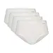 Ten Cate 4-Pack midi dames slips - 32418 - Ten cate ondergoed dames - Biologisch katoenen dames heup slips - Badstof kruisje - Wit