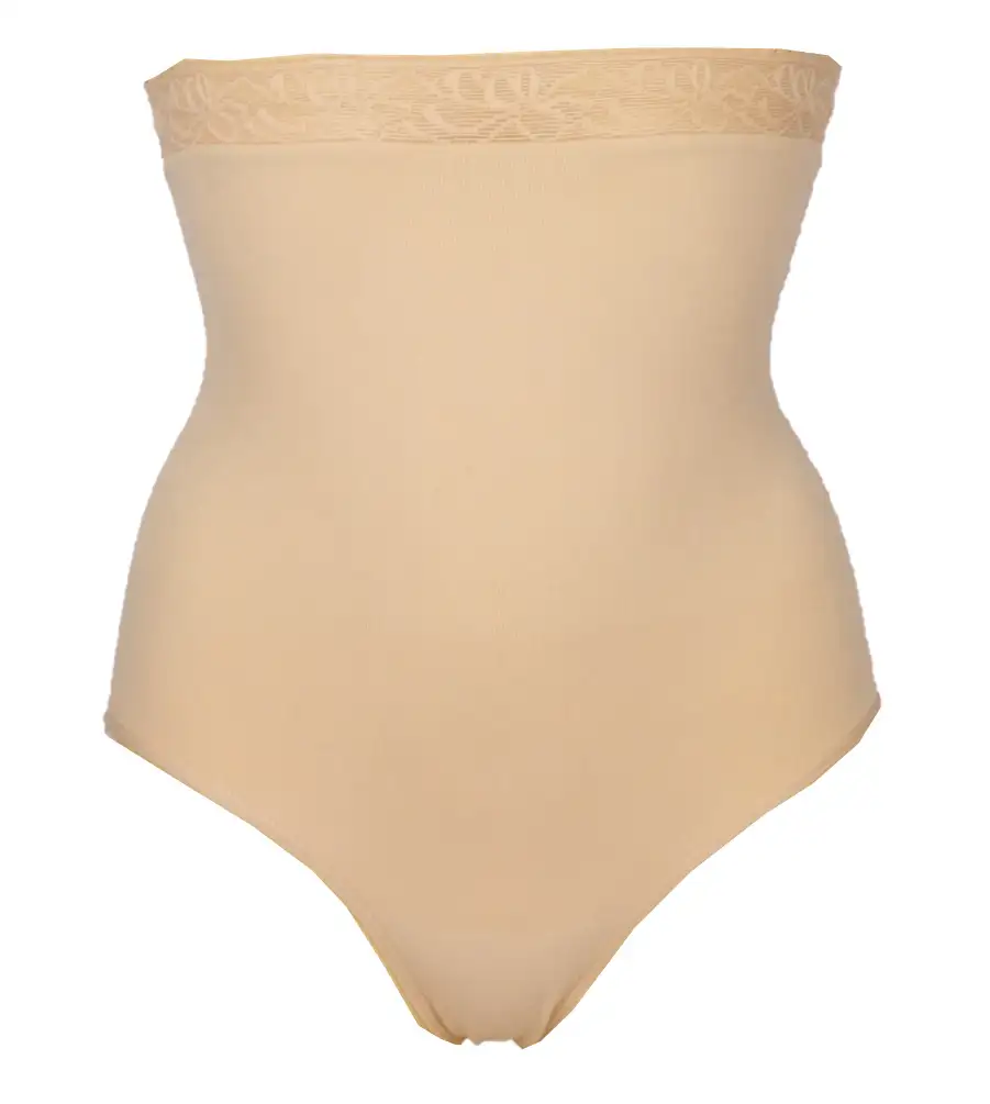 J&C corrigerende tailleslip met kant - Hoge buik corrigerende shapewear brief