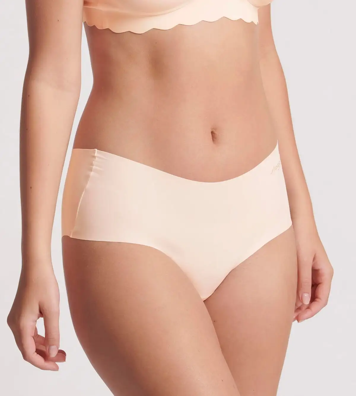 Sloggi dames Zero short Invisible - microfiber 2.0 - Onzichtbare naadloze boxershort - Katoenen kruisje