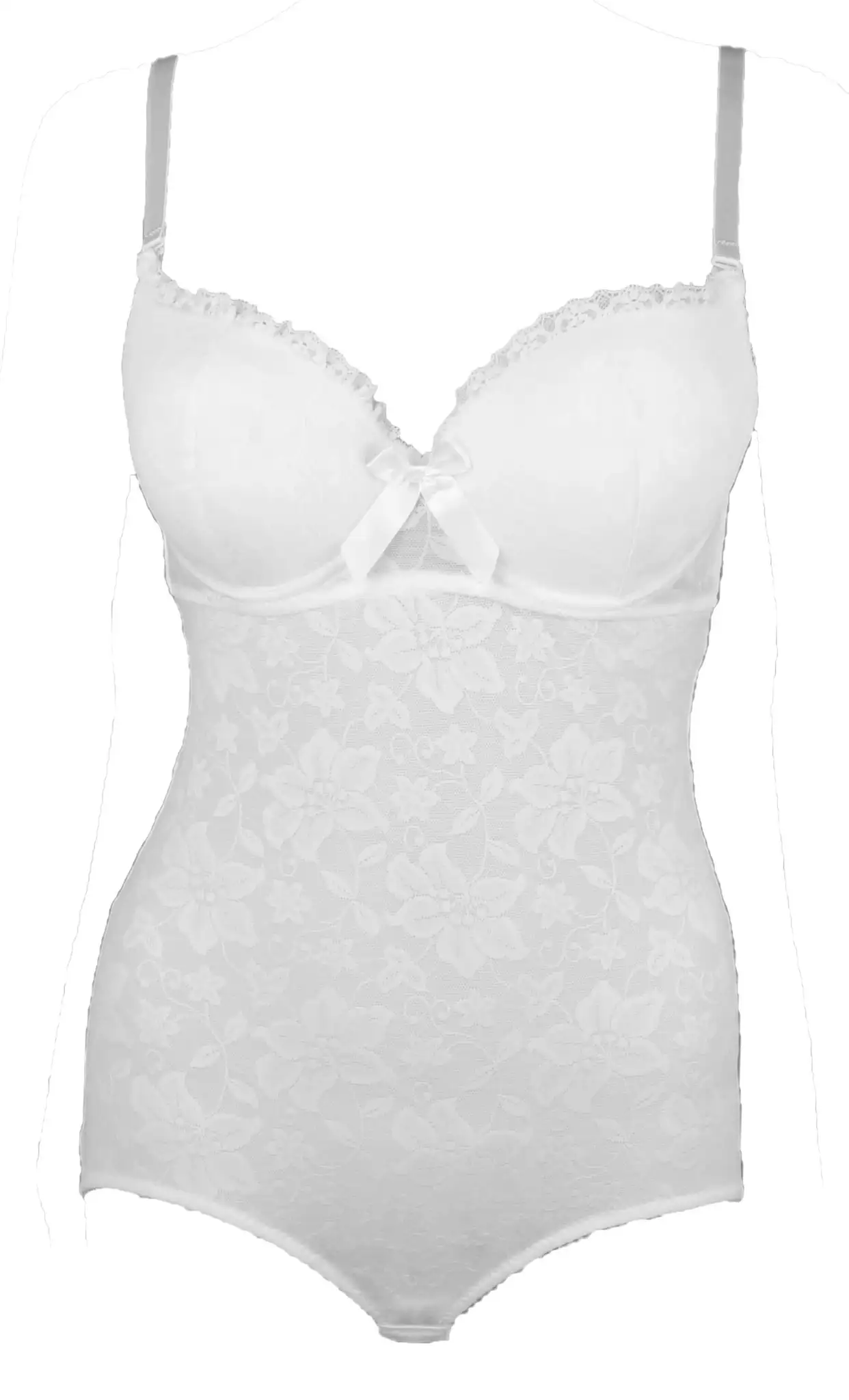 J&C body kant luxe - Spaghetti bandjes - Strapless - Kanten bodysuit