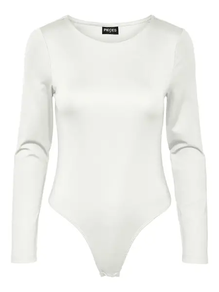 Pieces body lange mouw - PCNEJA - Bodysuit naadloos - Ronde hals - Zwart - Huidskleur - Witte body Pieces body lange mouw - PCNEJA - Bodysuit naadloos - Ronde hals - Zwart - Huidskleur - Witte body