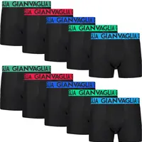 Gianvaglia 10-pack Heren boxershort Katoen - Zwart