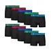 Gianvaglia 10-pack Heren boxershort Katoen - Zwarte heren onderbroeken - Multipack voordeelverpakking - Zwart