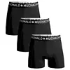Muchachomalo 3-Pack Heren Boxershort - Black/White Solid