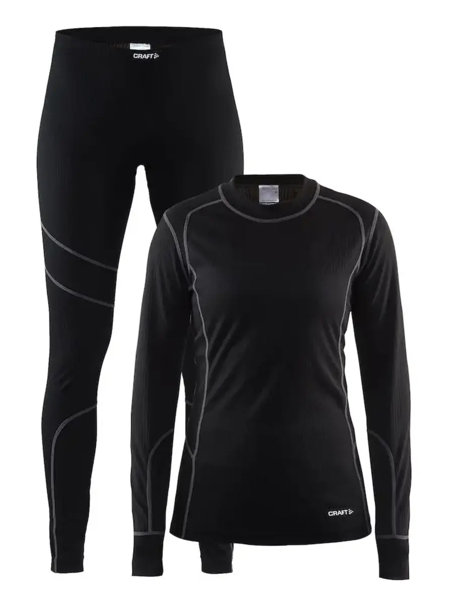 Craft core dry baselayer- Dames thermoset - Graphit - Thermo ondergoedset dames Craft core dry baselayer- Dames thermoset - Graphit - Thermo ondergoedset dames