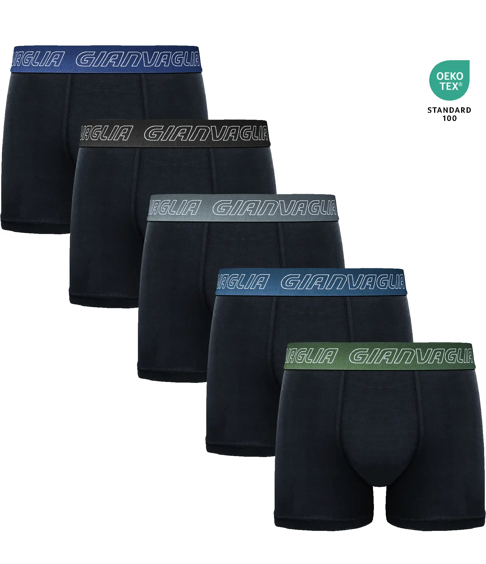 Gianvaglia 5-Pack Heren Boxershort - Katoenen heren onderbroeken - Mannen ondergoed