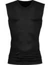 Mey heren Mouwloos shirt V-hals - Dry Cotton - Katoenen shirts zonder mouwen zwart