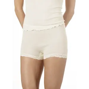 Nina von C wollen ondergoed - boxershort - Pagenslip - Warme merino wollen kanten dames onderbroek